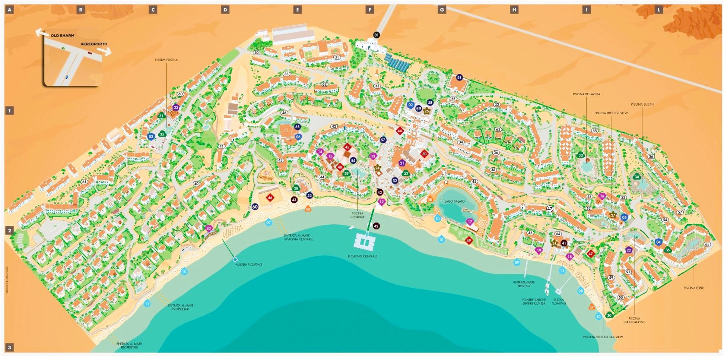 Domina Coral Bay map